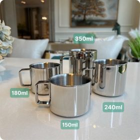 [T100] Cốc inox hai lớp xuất khẩu Đức