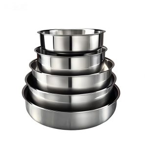 Khay inox tròn đa năng OYATTON