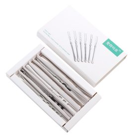 [TC100 - NK-AL612P6] - Hộp 6 dĩa hoa quả Lục Vân Hoa inox304 - O612