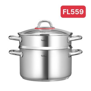 [TC4 - FOS-24195M08Z] Bộ nồi kèm xửng hấp 2 tầng Fosslang - FL559
