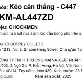 Tem phụ sản phẩm: Kéo cán thẳng - C447