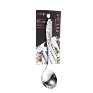 [TC144 - OYT-AL417S] Thìa inox18/10 cán khắc hoa OYATTON - O417