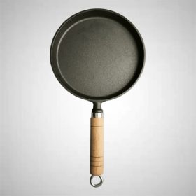 [TC10] Chảo gang tròn cán gỗ 20cm