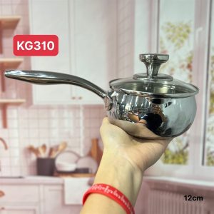 [TC12] Nồi sữa xuất Đức Kingem 12cm có nắp kính - KG310 ( tạm hết hàng, inbox để thêm thông tin))