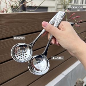 [T120] Muôi tròn cán khắc Chockmen